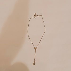 Gold drop necklace